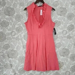 NWT New York & Company Ruffle sleeveless Fit & Flare Mini Dress M